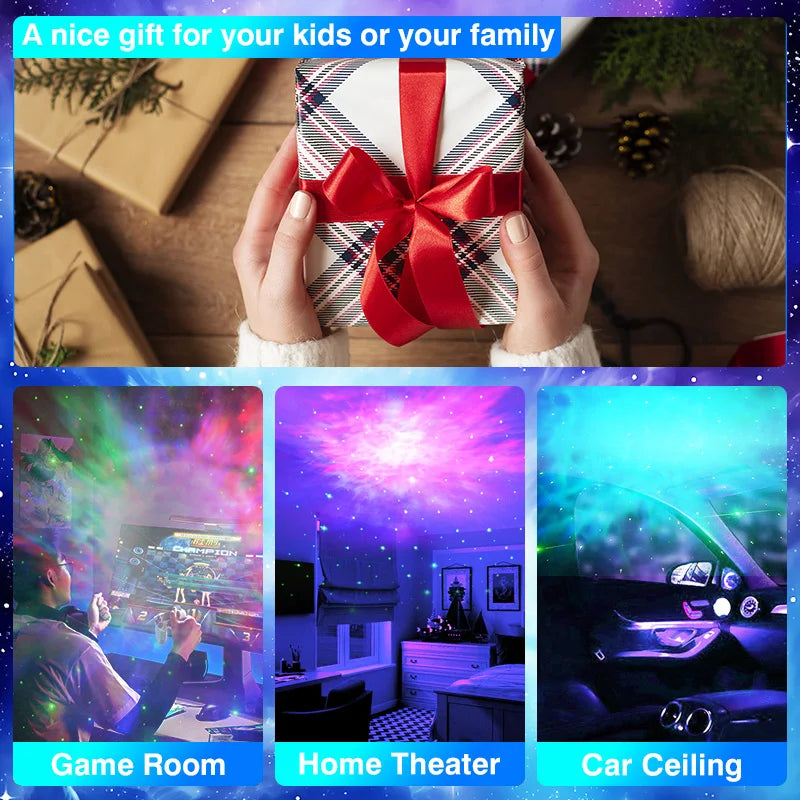 Astronaut Galaxy Projector — LED Night Light
