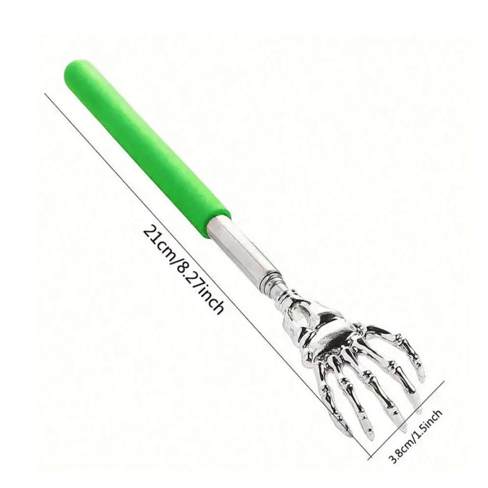 Telescoping Back Scratcher — Extendable Stainless Steel, Humans & Pets