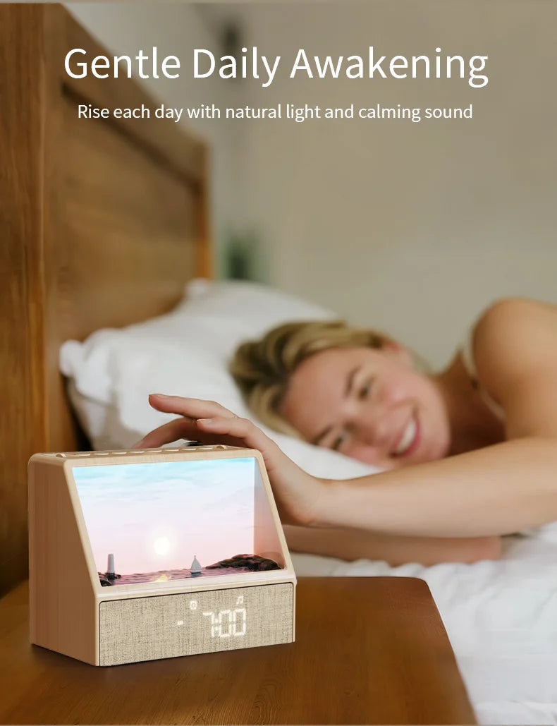 Sunrise Alarm Clock — White Noise, 24 Sounds, Sleep Aid Night Light, Bluetooth