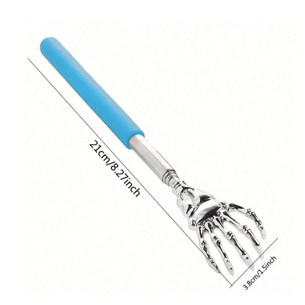 Telescoping Back Scratcher — Extendable Stainless Steel, Humans & Pets