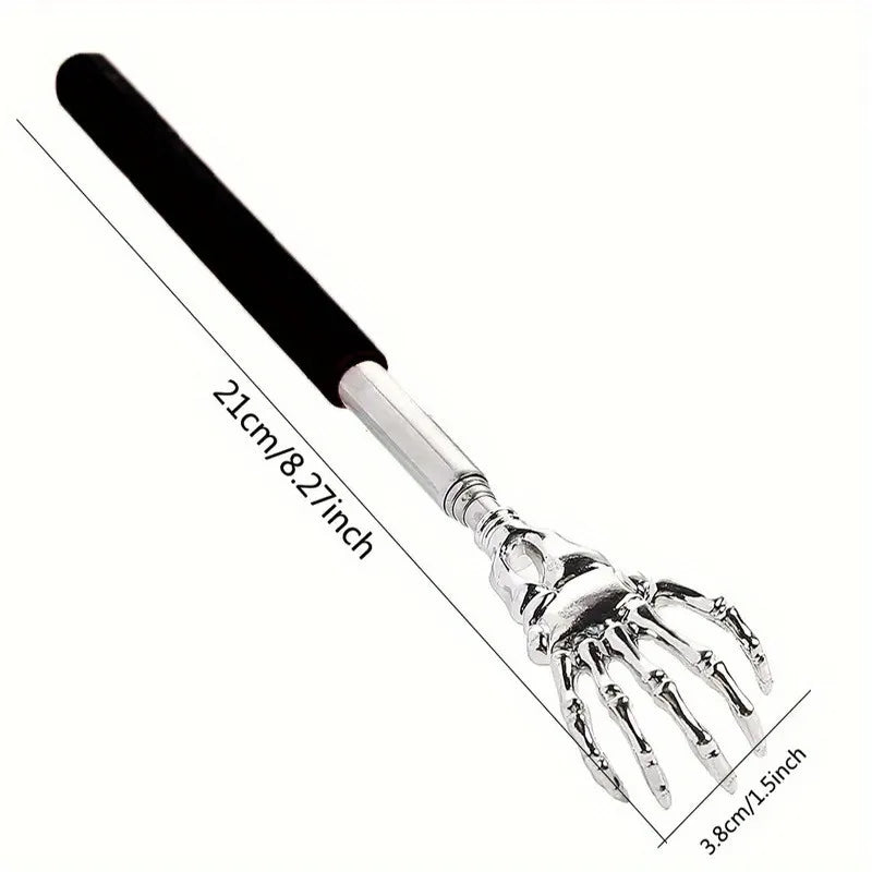 Telescoping Back Scratcher — Extendable Stainless Steel, Humans & Pets