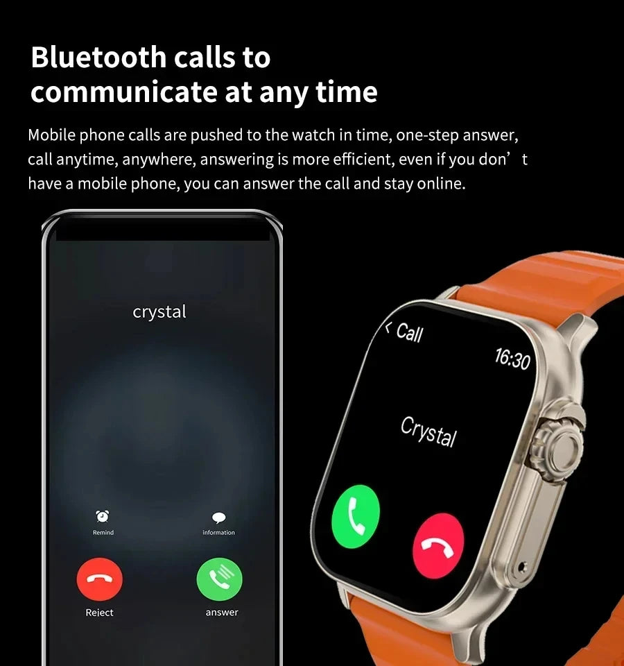 LAXASFIT Smartwatch — Bluetooth Calls & Heart Rate Monitor