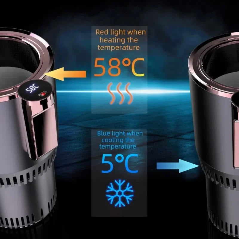 2-in-1 Car Cup Warmer & Cooler — Touch Screen, Fits All Vehicle