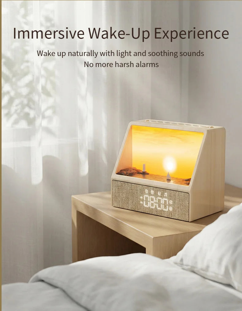 Sunrise Alarm Clock — White Noise, 24 Sounds, Sleep Aid Night Light, Bluetooth