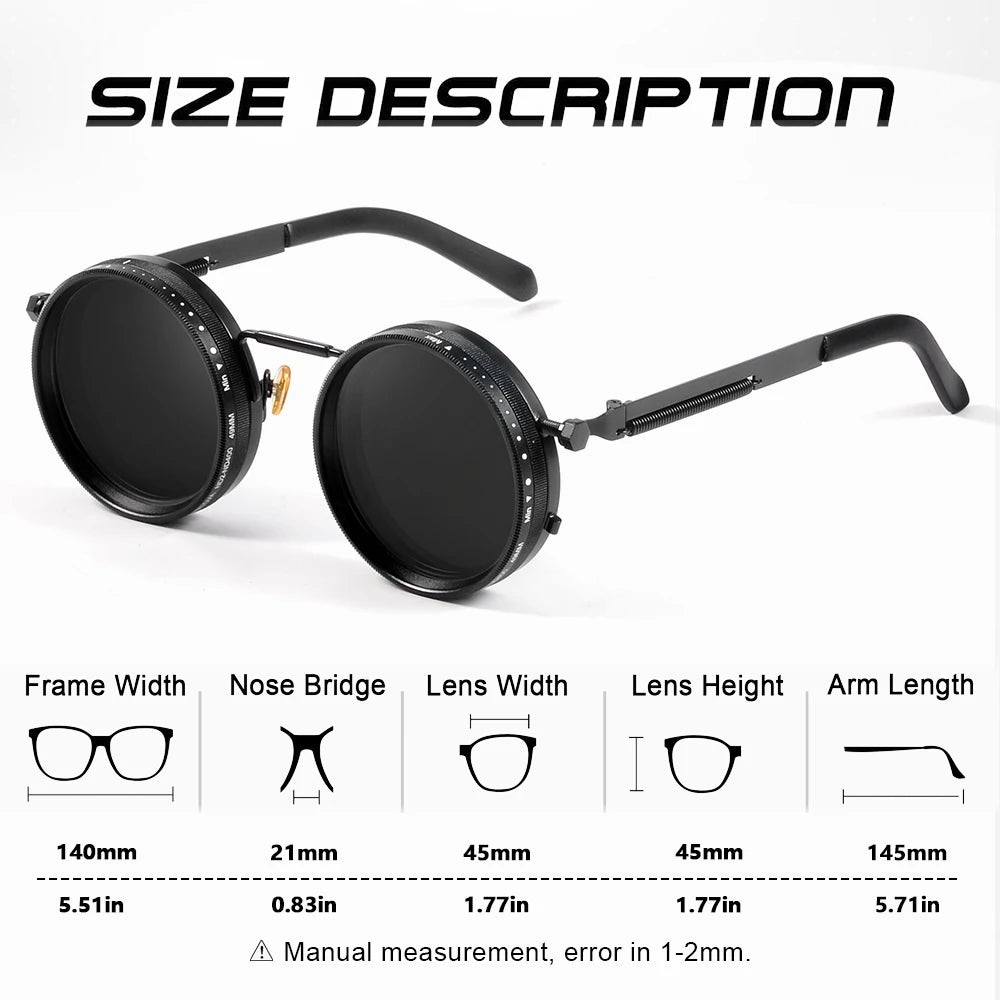 CRIXALIS Polarized Sunglasses — UV400, 9-Level Dimming, Men & Women
