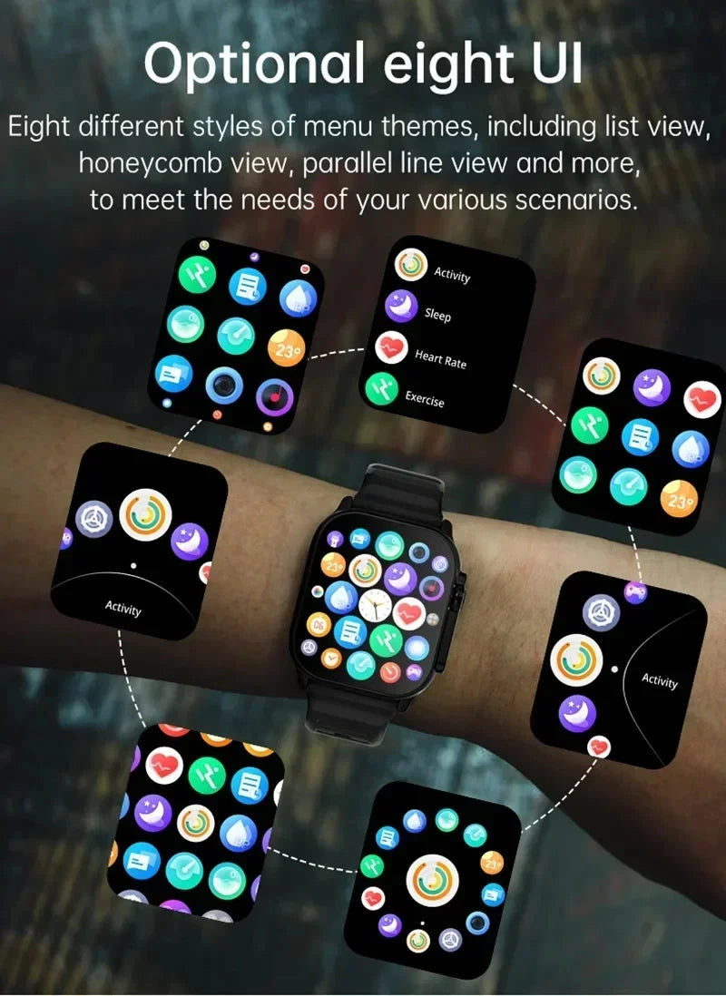 LAXASFIT Smartwatch — Bluetooth Calls & Heart Rate Monitor