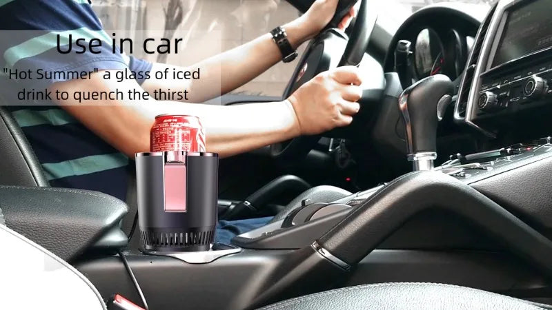 2-in-1 Car Cup Warmer & Cooler — Touch Screen, Fits All Vehicle