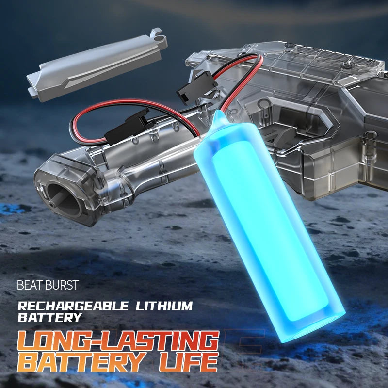 Electric Water Gun — Automatic Squirt Blaster, USB Rechargeable, Kids & Adult
