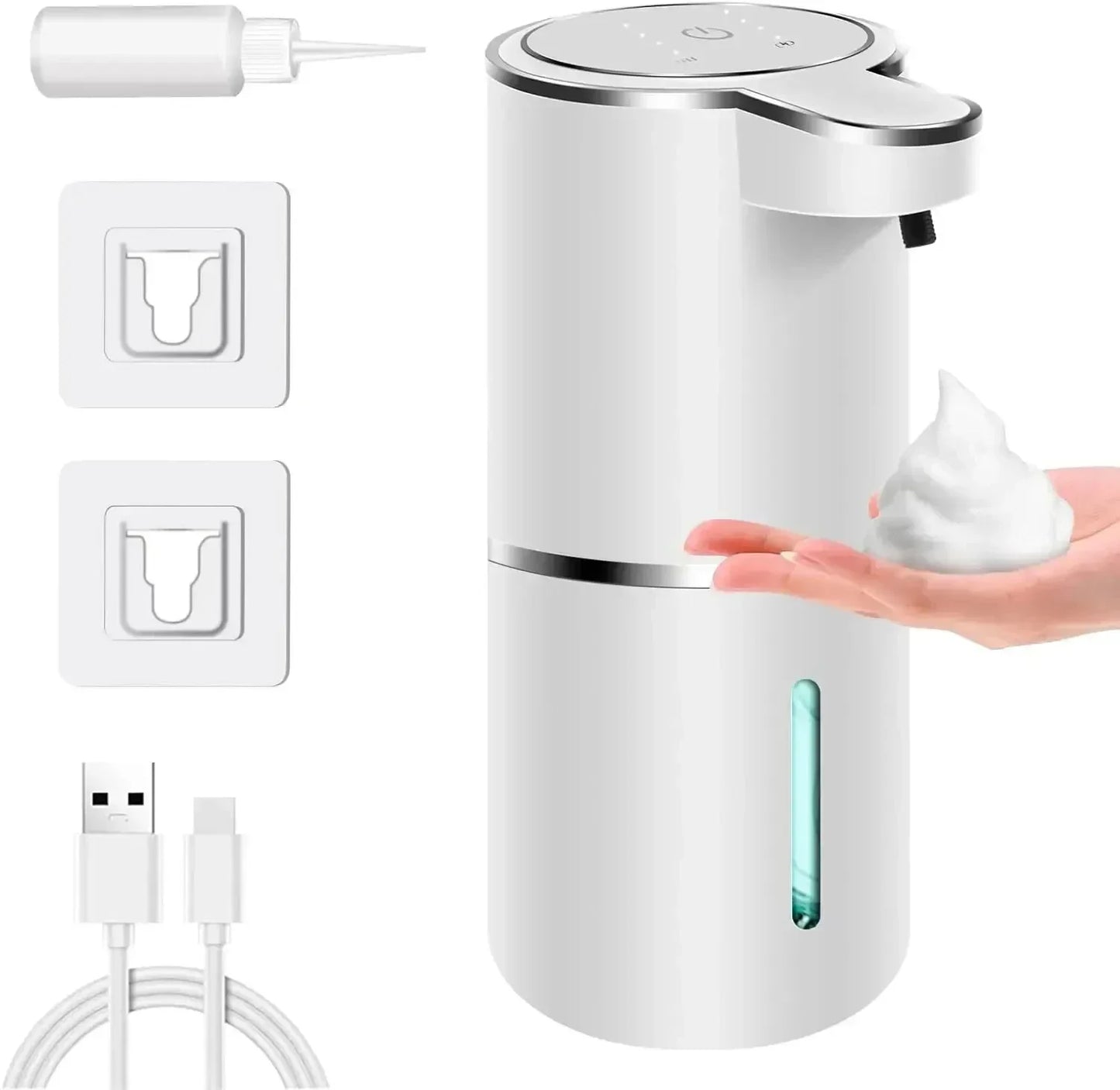 Automatic Foam Soap Dispenser — Touchless, USB Rechargeable, 380ml
