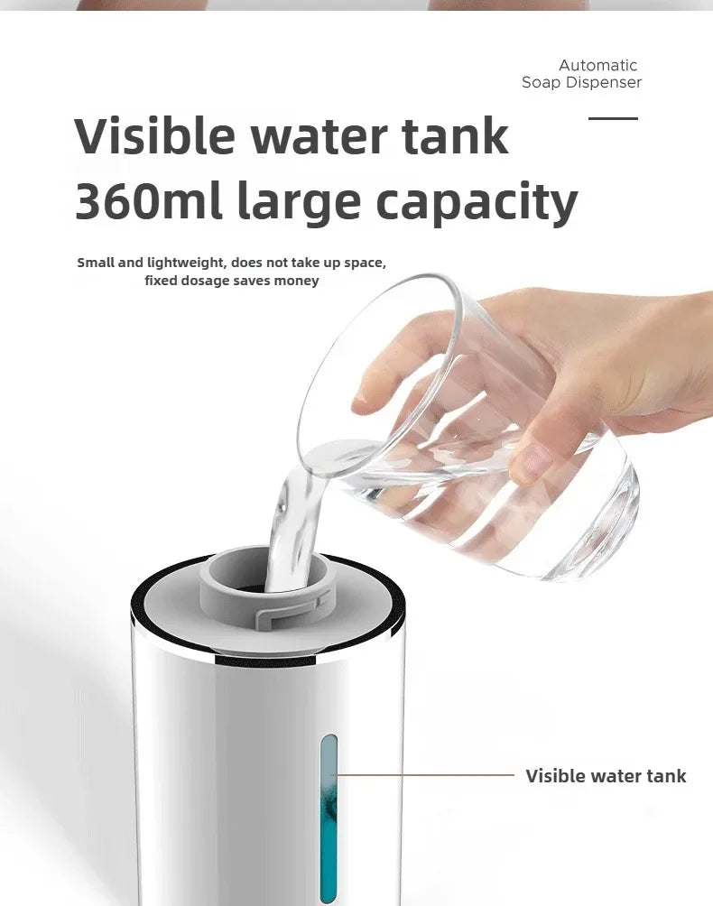 Automatic Foam Soap Dispenser — Touchless, Wall Mounted, USB-C Rechargeable