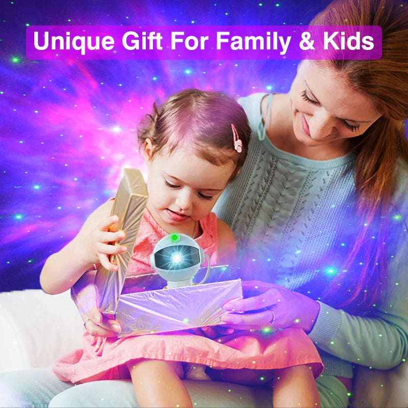 Astronaut Galaxy Projector — LED Night Light