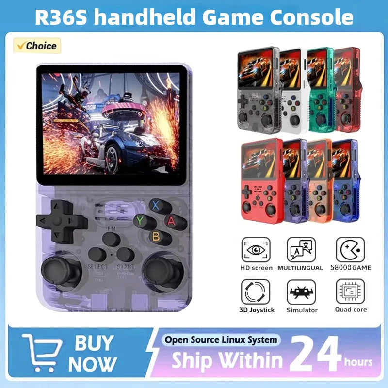 R36S Retro Gaming Console - 64GB/128GB/256GB