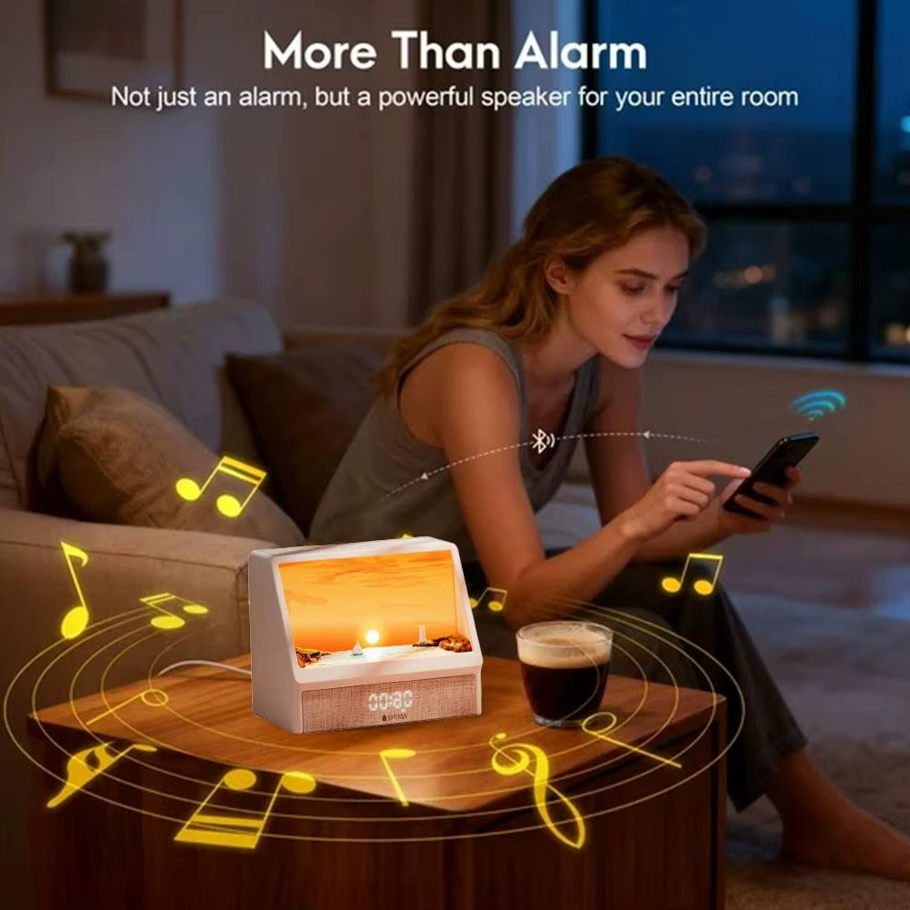 Sunrise Alarm Clock — White Noise, 24 Sounds, Sleep Aid Night Light, Bluetooth
