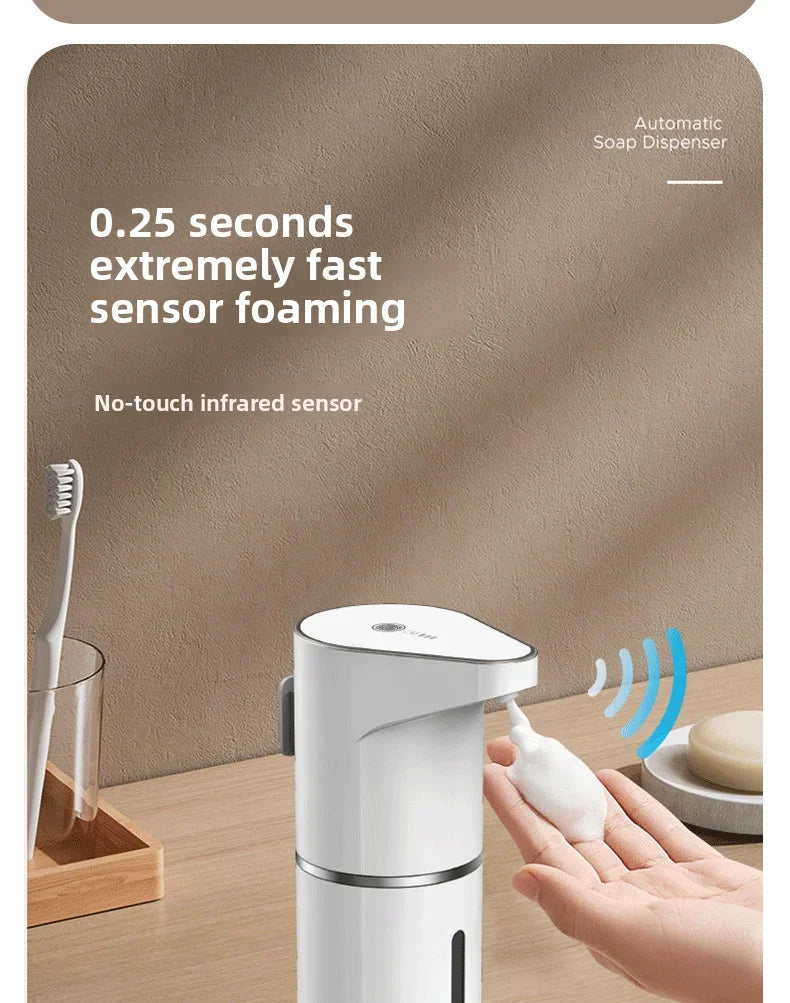 Automatic Foam Soap Dispenser — Touchless, Wall Mounted, USB-C Rechargeable