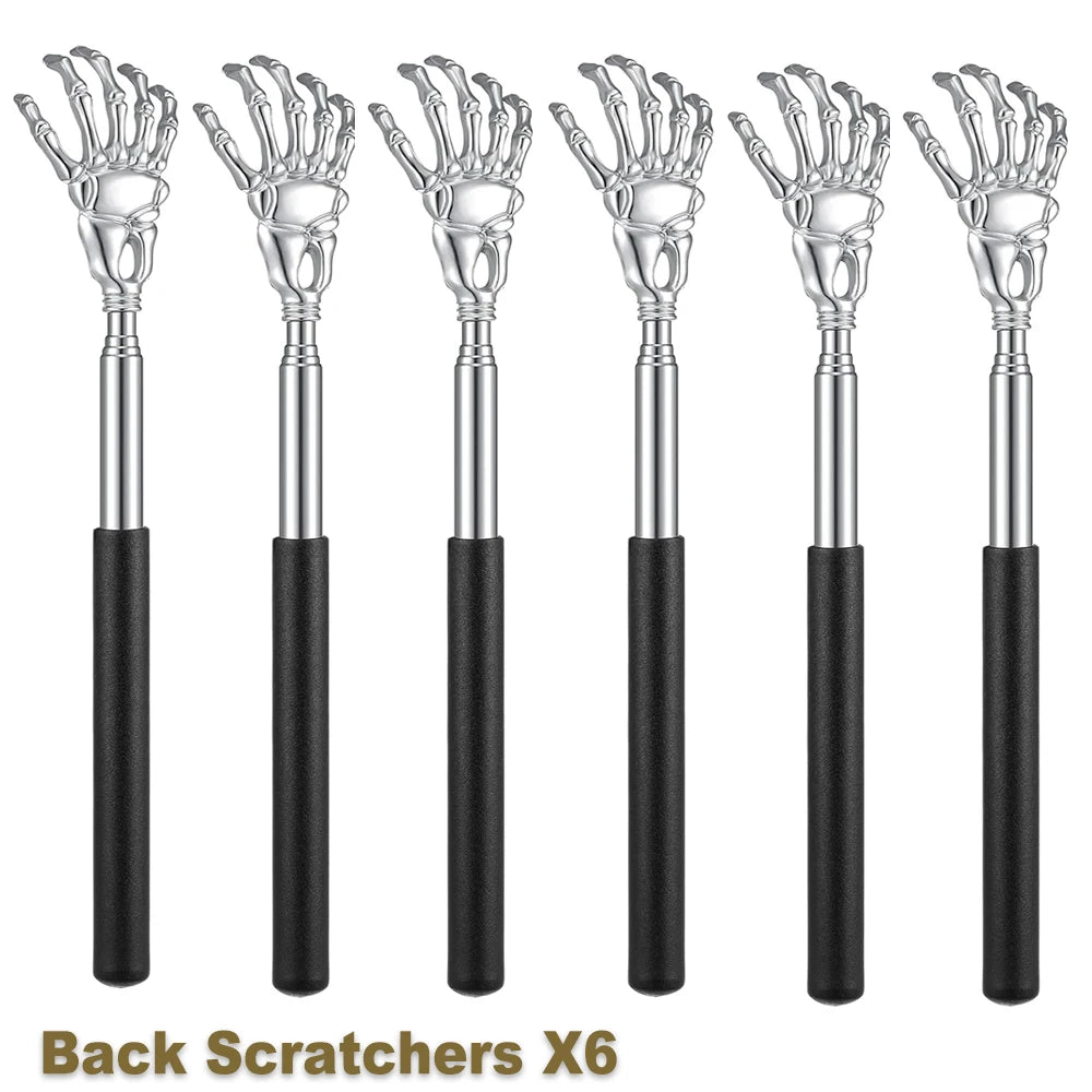 Telescoping Back Scratcher — Extendable Stainless Steel, Humans & Pets