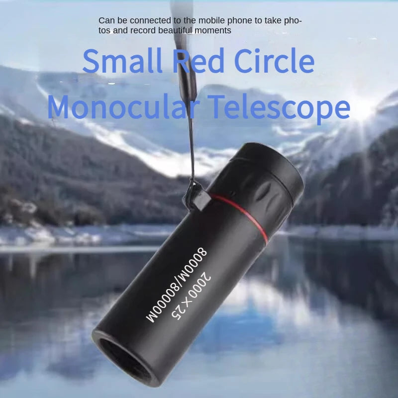 HD Monocular Telescope — 8x Zoom, Phone Holder, Waterproof, Pocket Siz