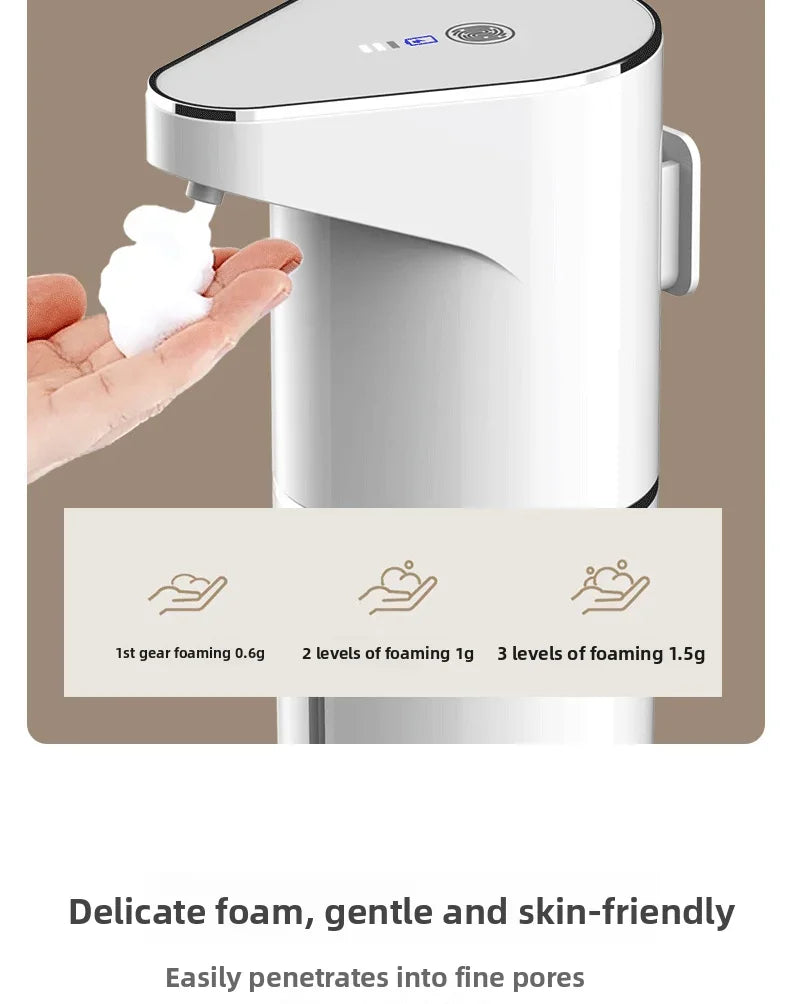 Automatic Foam Soap Dispenser — Touchless, Wall Mounted, USB-C Rechargeable