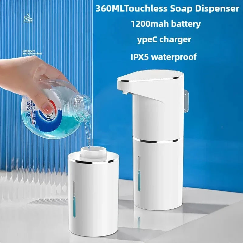 Automatic Foam Soap Dispenser — Touchless, Wall Mounted, USB-C Rechargeable