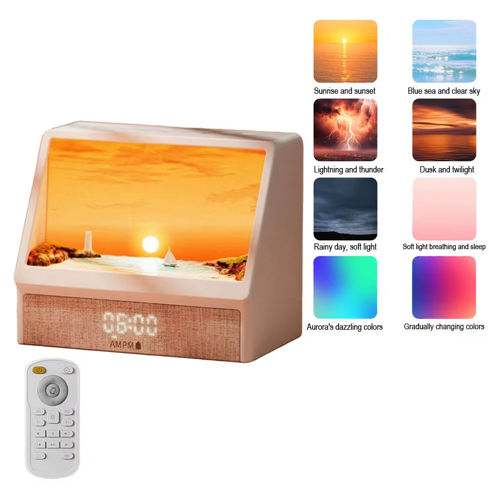 Sunrise Alarm Clock — White Noise, 24 Sounds, Sleep Aid Night Light, Bluetooth