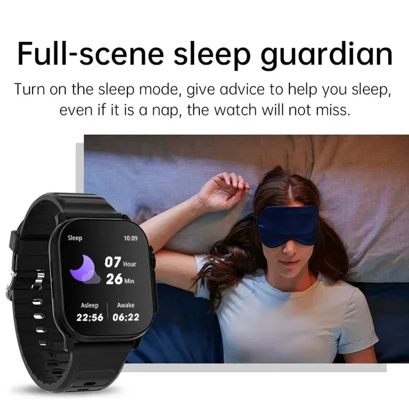 LAXASFIT Smartwatch — Bluetooth Calls & Heart Rate Monitor