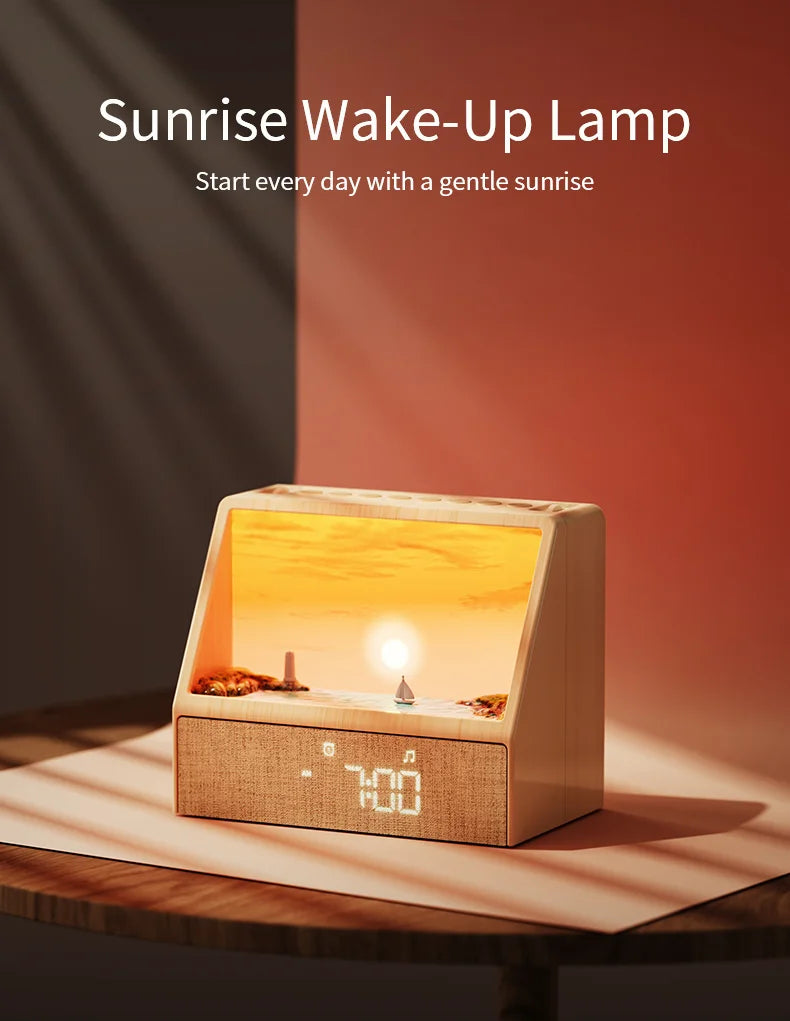 Sunrise Alarm Clock — White Noise, 24 Sounds, Sleep Aid Night Light, Bluetooth