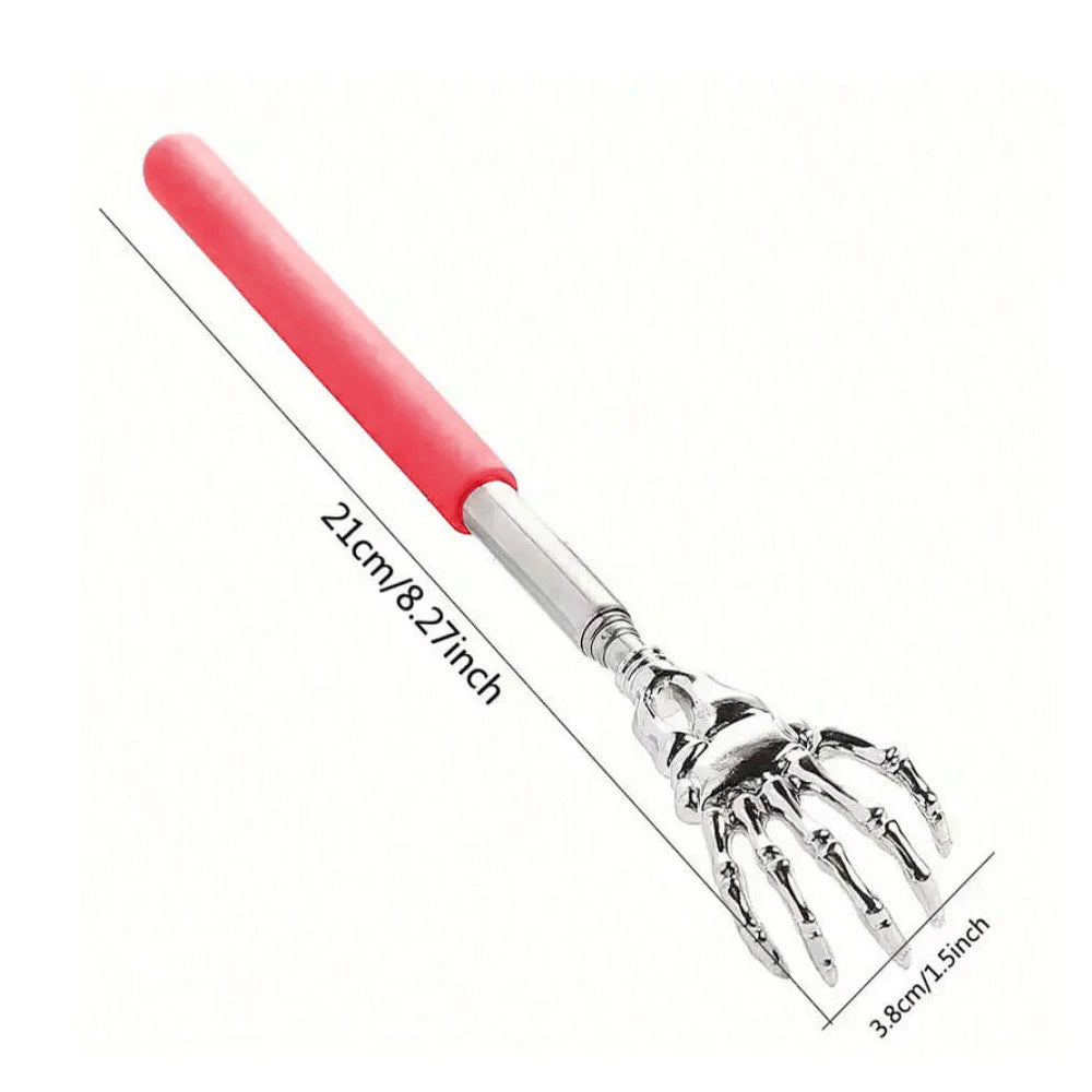 Telescoping Back Scratcher — Extendable Stainless Steel, Humans & Pets