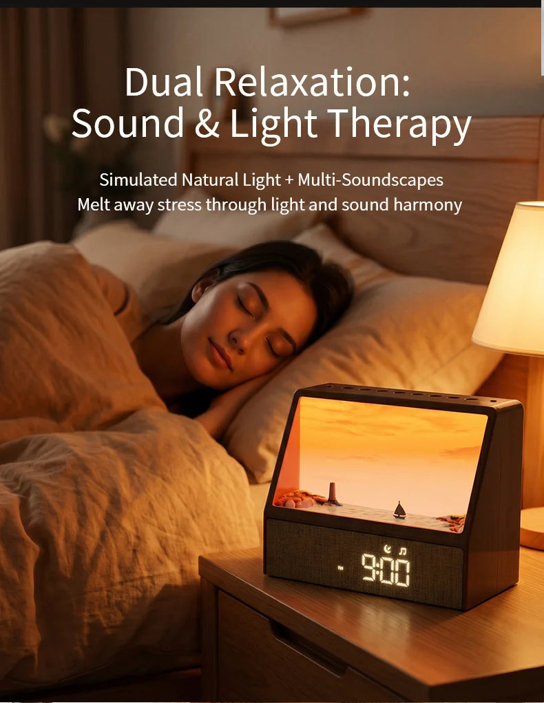 Sunrise Alarm Clock — White Noise, 24 Sounds, Sleep Aid Night Light, Bluetooth